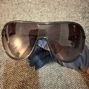 Alexander McQueen Black Aviator Sunglasses